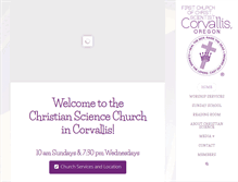 Tablet Screenshot of christiansciencecorvallis.org